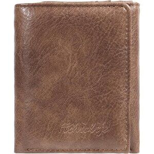 Men's Coffee Wallet Card Classic Leather Design Durable Multiple Front Pocket